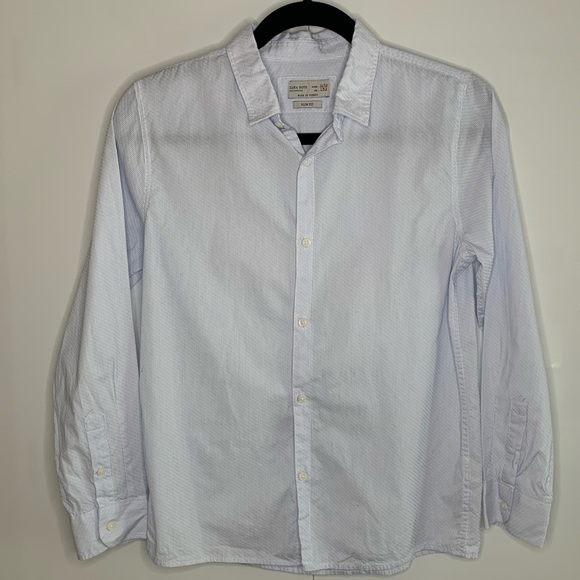 Boy’s Zara Slim Fit Textured Shirt - Picture 2 of 5